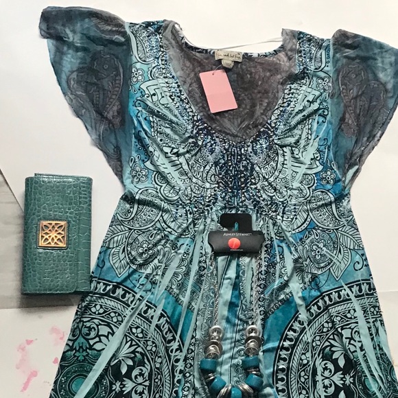 Turquoise Dress - Picture 4 of 8